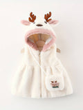 Manteau à capuche et son sac - Blanc
