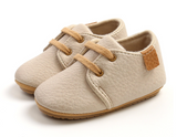 Mocassin de bébé en cuir - Beige