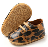 Mocassin de bébé en cuir - Léopard