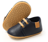 Mocassin de bébé en cuir - noir