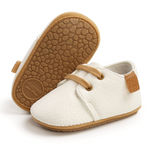 Mocassin de bébé en cuir - Blanc