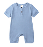 Barboteuse unie - bleue