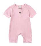 Barboteuse unie - Rose