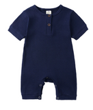 Barboteuse unie - bleue marine