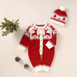 Tricot de Noël à manches longues et son bonnet