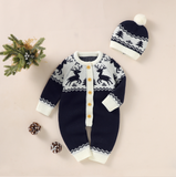 Tricot de Noël à manches longues et son bonnet